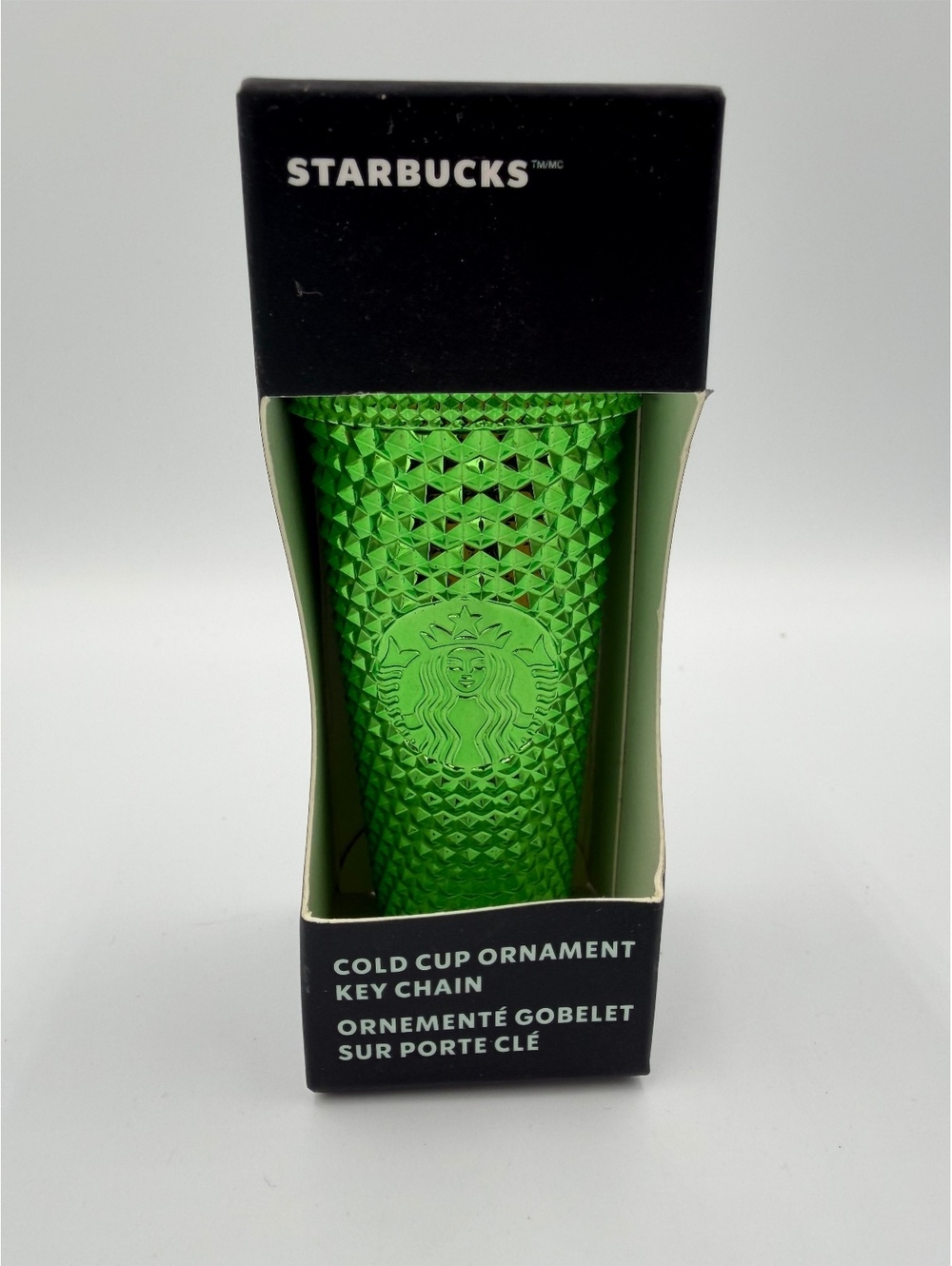 Starbucks Green Studded Cold Cup Keychain Ornament
